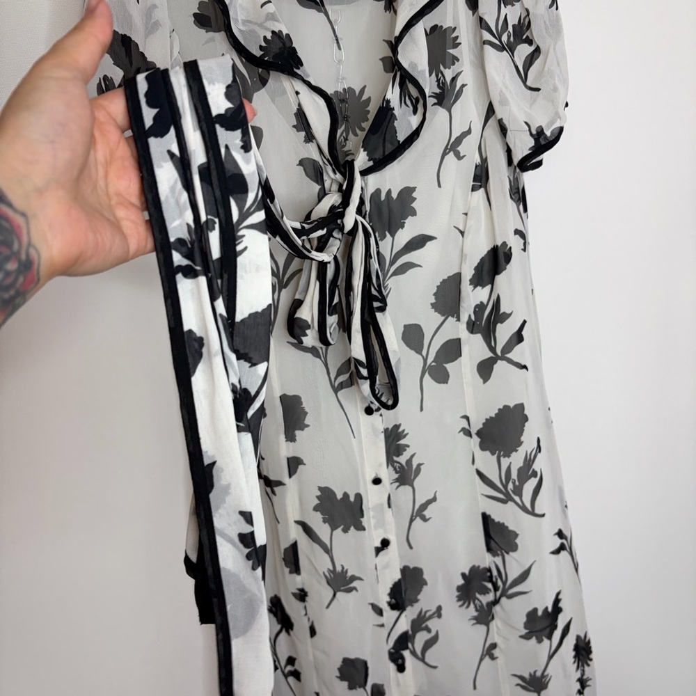Maeve floral maxi dress with tie size L - Picture 5 of 9